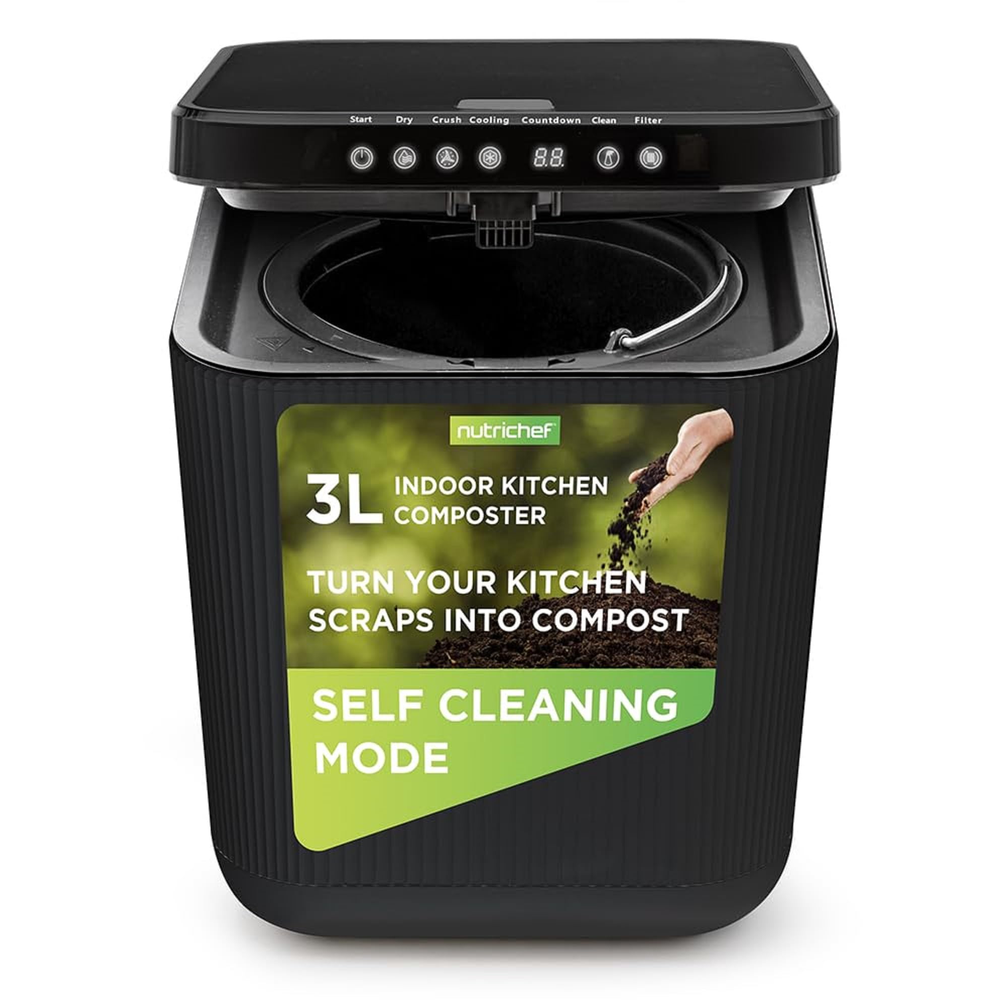 Amazon.com: Nutrichef 3L Electric Kitchen Composter - Compost's